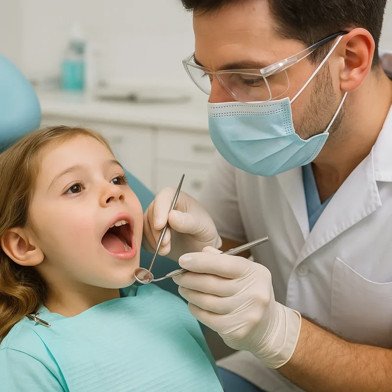 Children's Dental Consultation at Multiclínica do Algarve, Quarteira oral hygiene