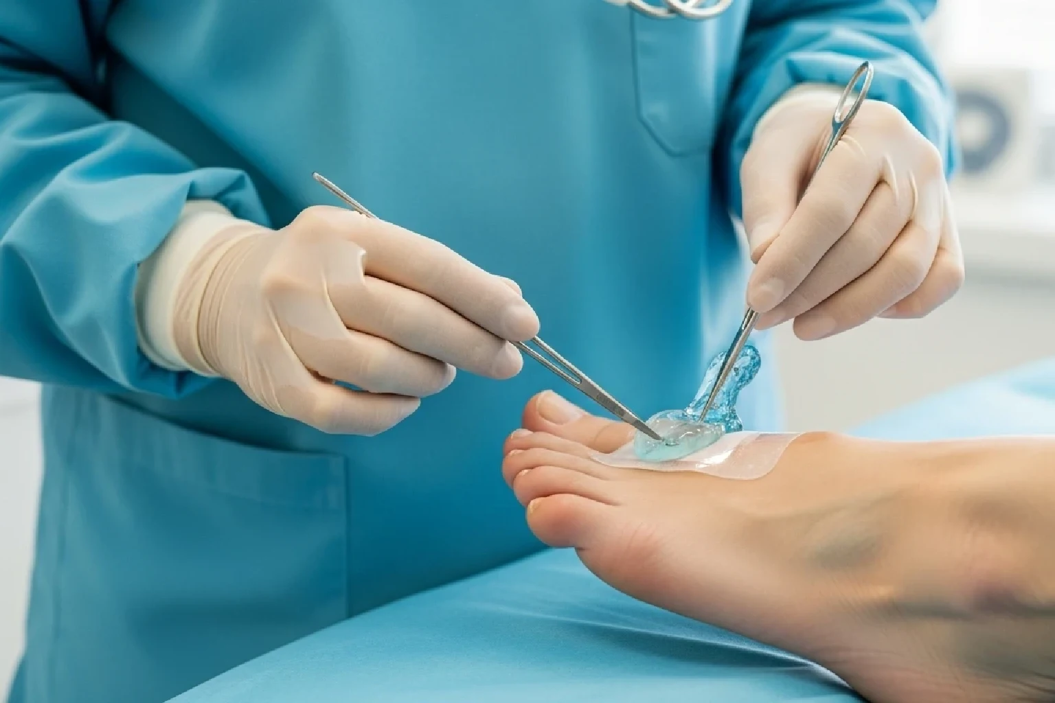 Treatment of chronic wounds with advanced dressings in Quarteira